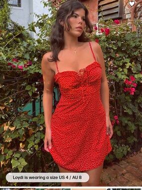 Love Birds Mini Red Dress